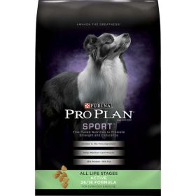 Purina Pro Plan Dry Dog Food, SPORT Active 26/16 Formula, 37.5 lb. Bag