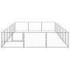 Dog Kennel Silver 266.0 ft² Steel