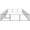 Dog Kennel Black 322.9 ft² Steel