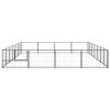 Dog Kennel Black 301.4 ft² Steel